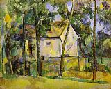 Paul Cezanne Canvas Paintings - House and Trees